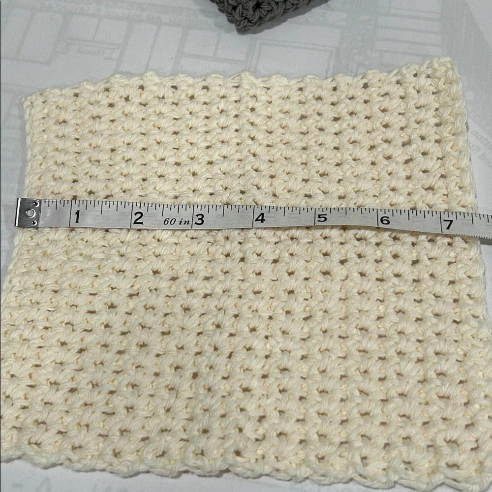 100% Cotton Handmade Washcloths - Set of 3